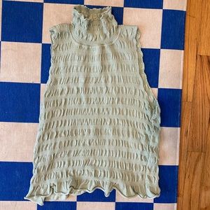 Sage green knit tank top